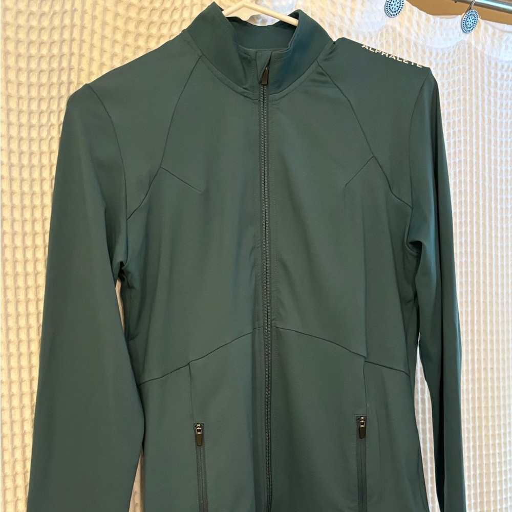 Alphalete Women's Jacket in Teal Green